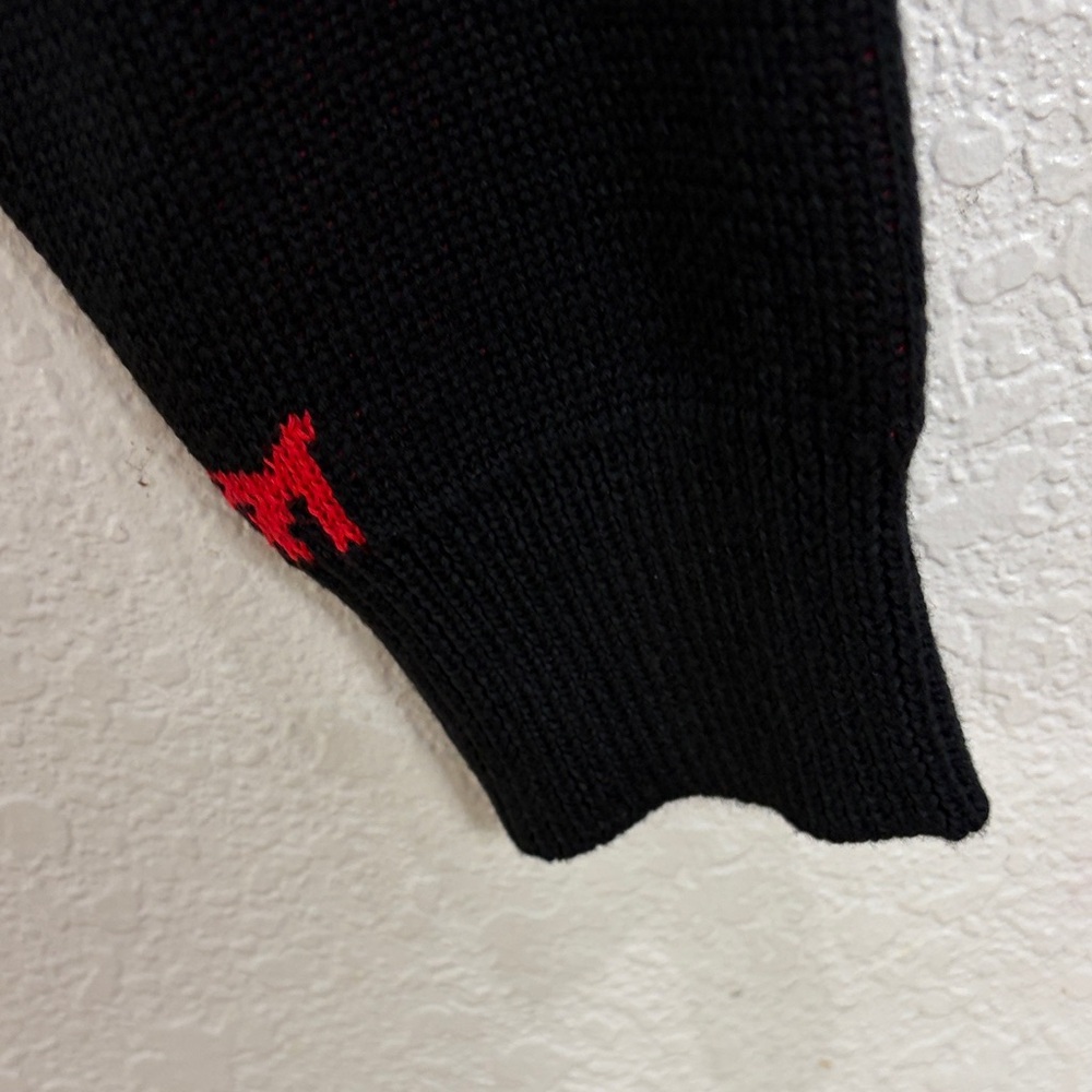 WESC,Size XL,Black Sweater with Red Cherry Pattern - Picture 8 of 17